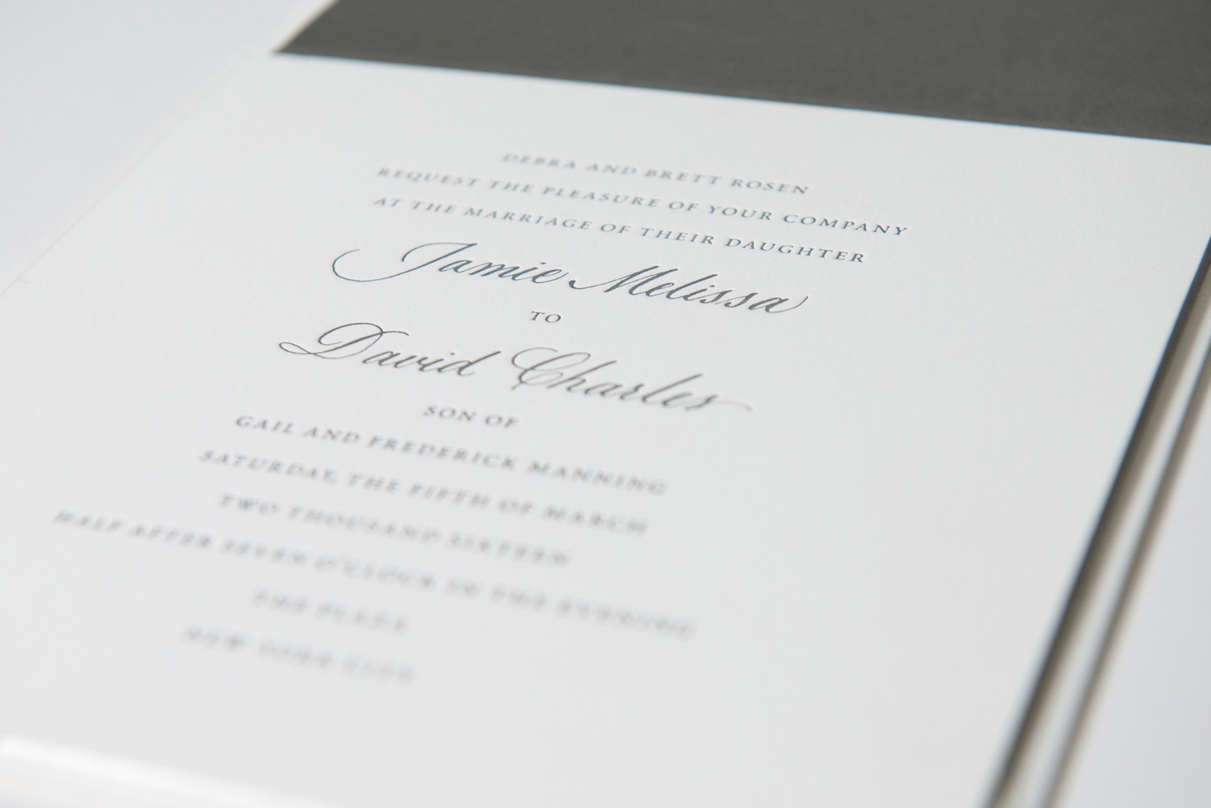 elegant wedding invitation design