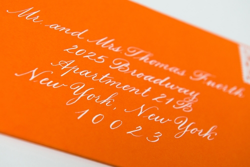 calligraphy on an envelope
